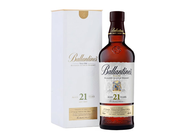 佳木斯百龄坛威士忌回收百龄坛21年苏格兰威士忌40°Ballantine's进口洋酒700ml