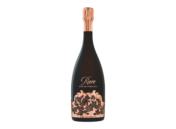 佳木斯白雪香槟回收稀露香槟黑钻年份桃红香槟Rare Rose（礼盒装）