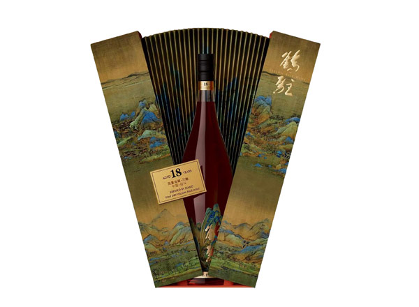 佳木斯鹤驻18年黄酒回收鹤驻新花雕18年珍藏版千里江山图